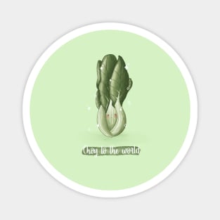 Choy to the world pun bokchoy Magnet